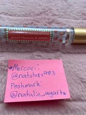 Bath & Body Works Peach Blossom & Nectar Travel Size “Empty” bottle